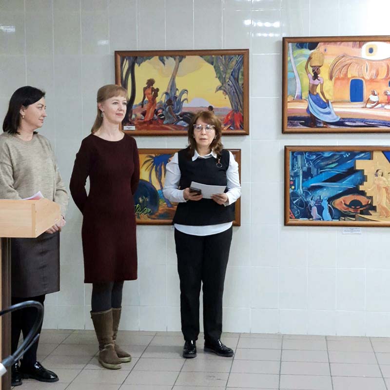 Открытие выставки проходило в теплой, дружеской атмосфере